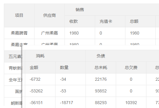 美容院品项管理系统,美容院品项设计